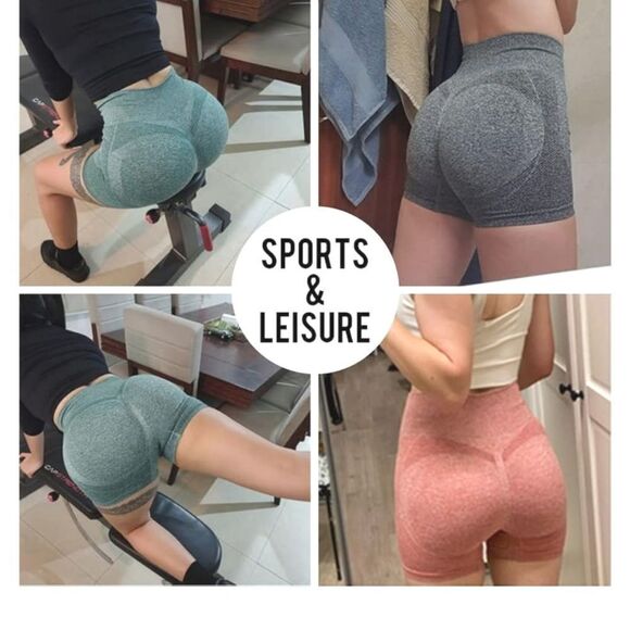 Amazon Butt Scrunch Shorts High Waistband and Moisture-Wicking Fabric Bundle - Picture 2 of 16